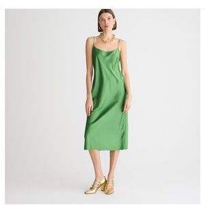 J. Crew Vibrant Green Midi Dress